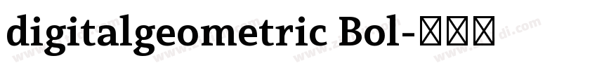 digitalgeometric Bol字体转换
